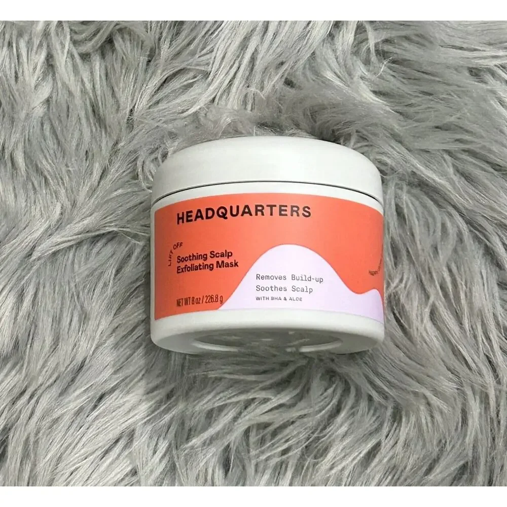 Headquarters Exfoliating‎ Mask For Dry Roots Scalp Care NEW- Peony & Coconut
